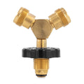 CAMCO LP Y ADAPTER MALE POL X (2) 1IN20 MALE CLAMSHELL