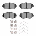 R1 93-10 Toyota Supra Front Semi Met Brake Pads and Hardware Kit