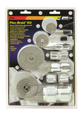 Flex-Braid Hose Sleeve Kit Silver Mr Gasket