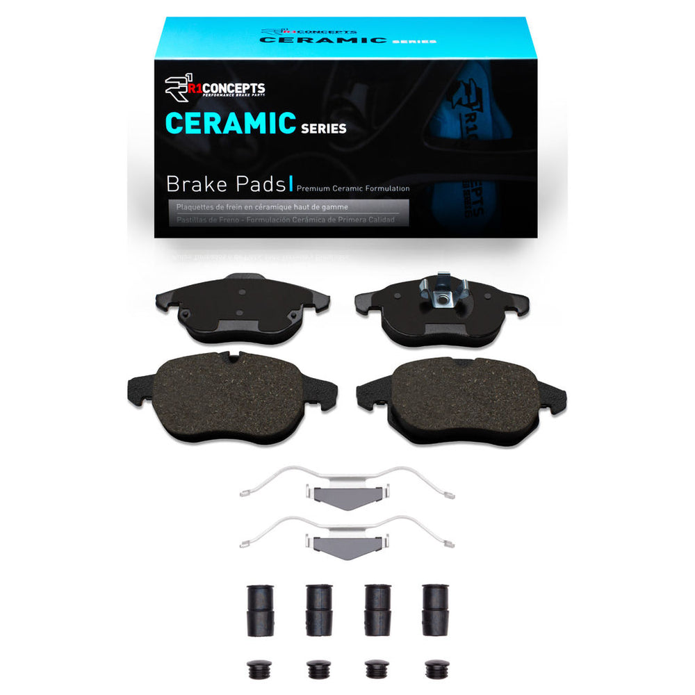 R1 03-05 Saab 9-3 Front Ceramic Pads & Hardware Kit