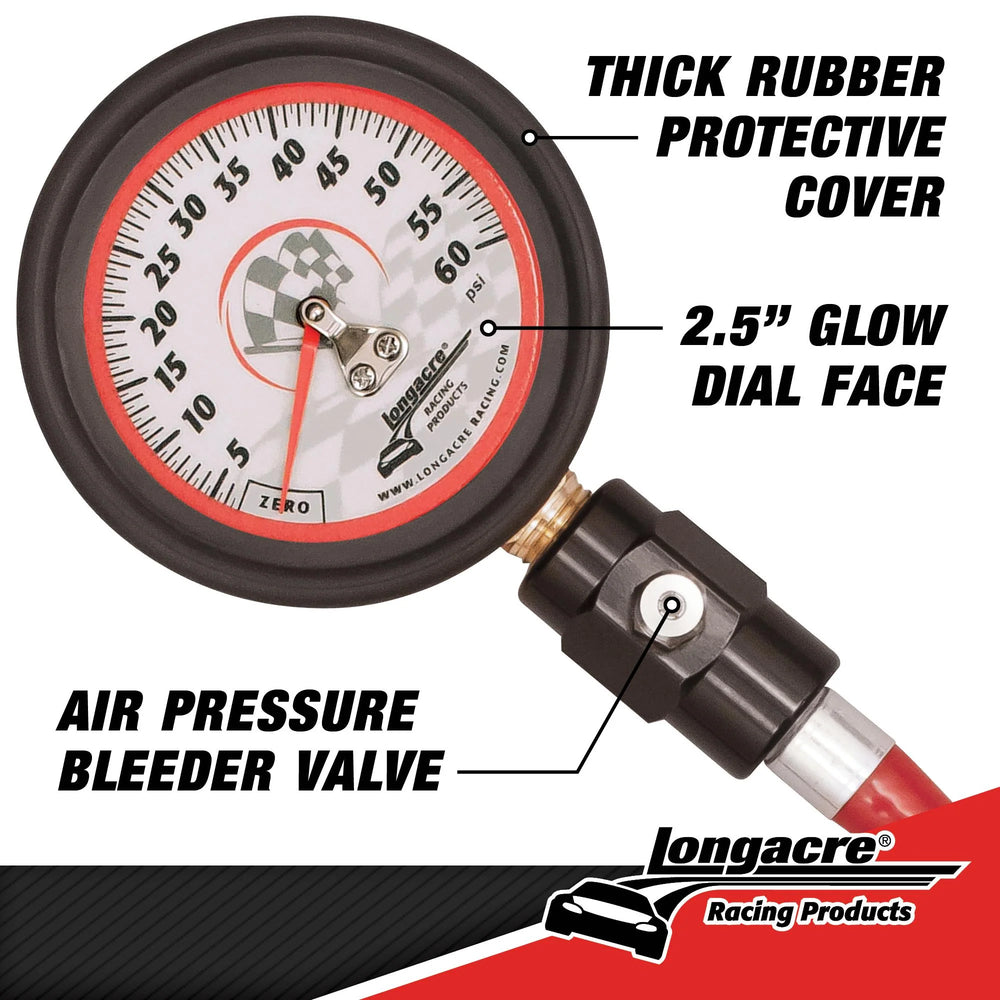 Tire Gauge 0-60PSI 2.5in GID Deluxe