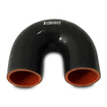 Vibrant 4 Ply Reinforced Silicone Elbow Connector - 1.75in ID x 5.50in Leg 180 Deg Elbow (BLACK)
