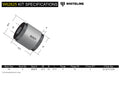 Whiteline Plus 4/91-5/01 BMW 3 Series E36 / 10/01-3/05 E46 Rear Lower Inner Control Arm Bushing Kit