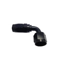 Fragola -12AN x 90 Degree Pro-Flow Hose End - Black