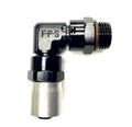 Fragola -6AN x 90 Degree Sport Crimp Hose End x -8AN Male ORB (3/4-16)