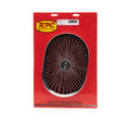 12in Super Flow Oval Air Cleaner Red Mesh