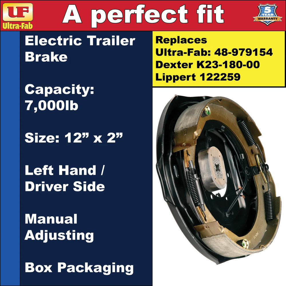 BRAKE ASSEMBLY 12IN X 2 LEFT HANDELECTRIC 7K BOXED
