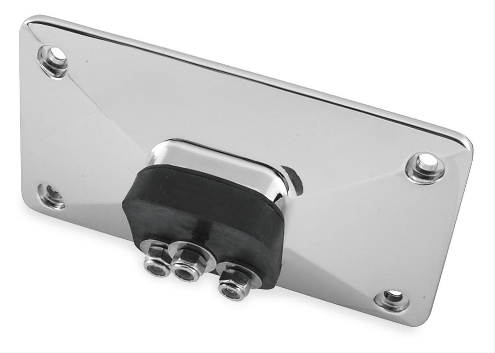 Bikers Choice 55-Up Chrome Custom Pyramid License Plate Bracket 3 Bolt Style