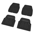 UNIVERSAL MAT 777-1 4 PCS SET KAGU SIZE:M FRONT:L26xW19 REAR:L19x19 BLACK