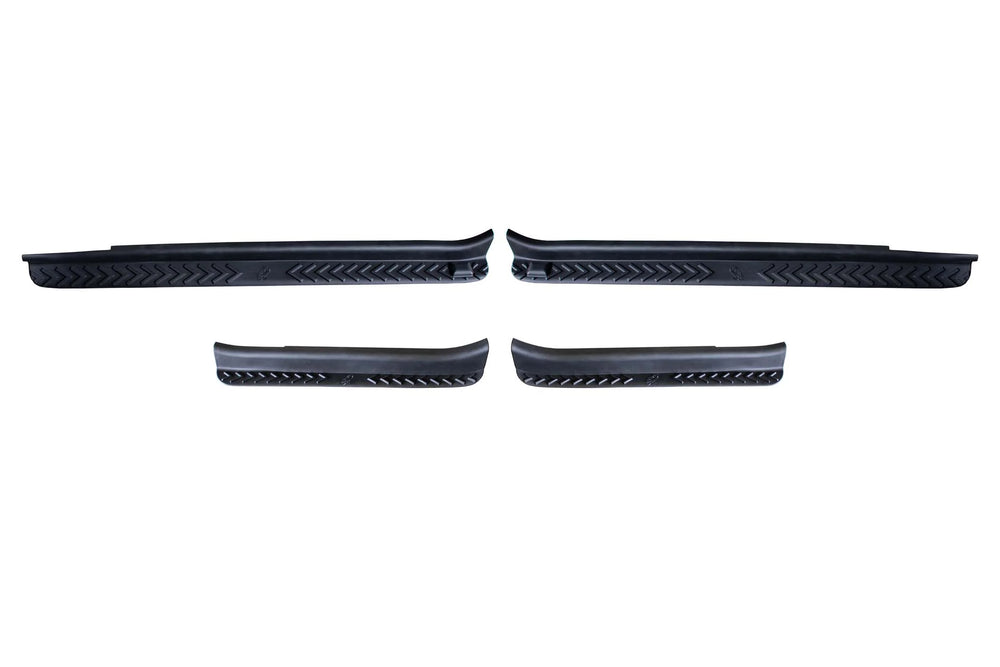0718 WRANGLER UNLIMITED TPC PLASTIC OFFROAD DOOR ENTRY GUARDS MATTE BLACK FINISH