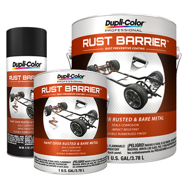 DUPLICOLOR RUST BARRIER RUST PREVENTIVE COATING BLACK QUART 32 OZ
