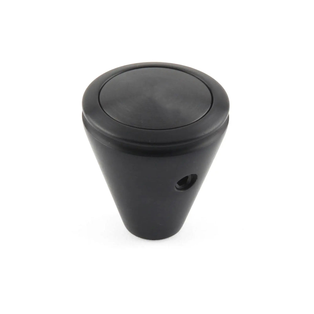 BLACK LOKAR KNOB WITH PLAIN BUTTON