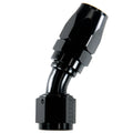 Fragola -8AN Real Street x 30 Degree Hose End Black For PTFE Hose