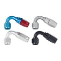 Fragola -8AN x 120 Degree Power Flow Hose End - Black