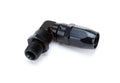 Fragola -8AN x 90 Degree Hose End x 3/8 NPT - Black
