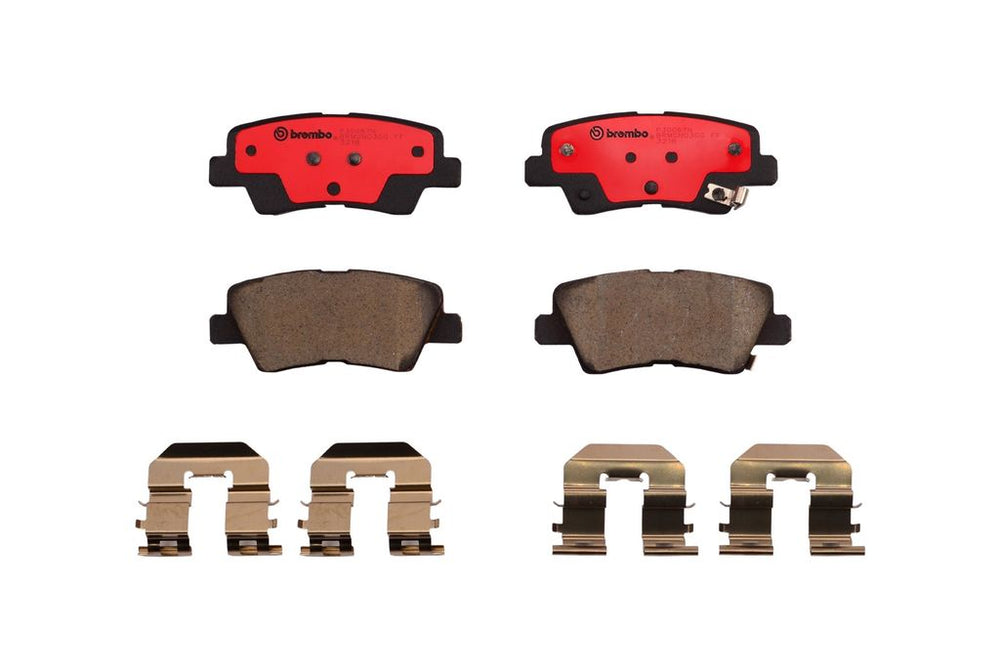 Brembo 12-20 Hyundai Accent Premium NAO Ceramic OE Equivalent Pad - Rear