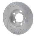 DFC 98-24 Audi TT Rear Left Drilled & Slotted Silver Brake Rotor