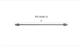 Fleece Performance 14in High Pressure Fuel Line (8mm x 3.5mm Line, M14x1.5 Nuts)