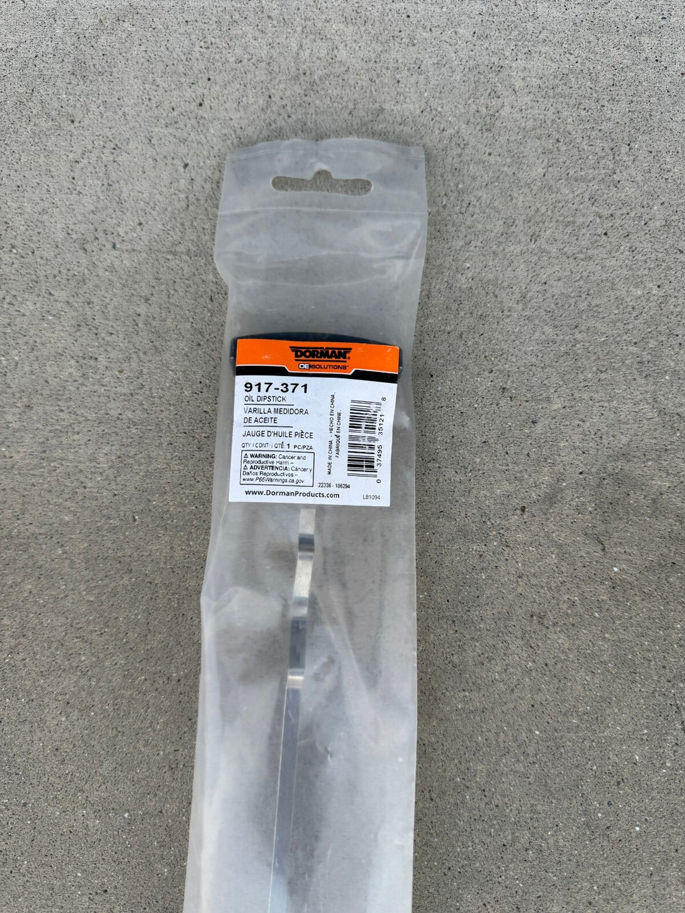 OIL LEVEL DIPSTICK