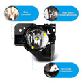 0915 NISSAN MAXIMA 0914 4DR FOG LIGHTS(CLEAR)(WIRING KIT INCLUDED)