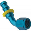Fragola -10AN Push-Lite End 60 Degree - Blue