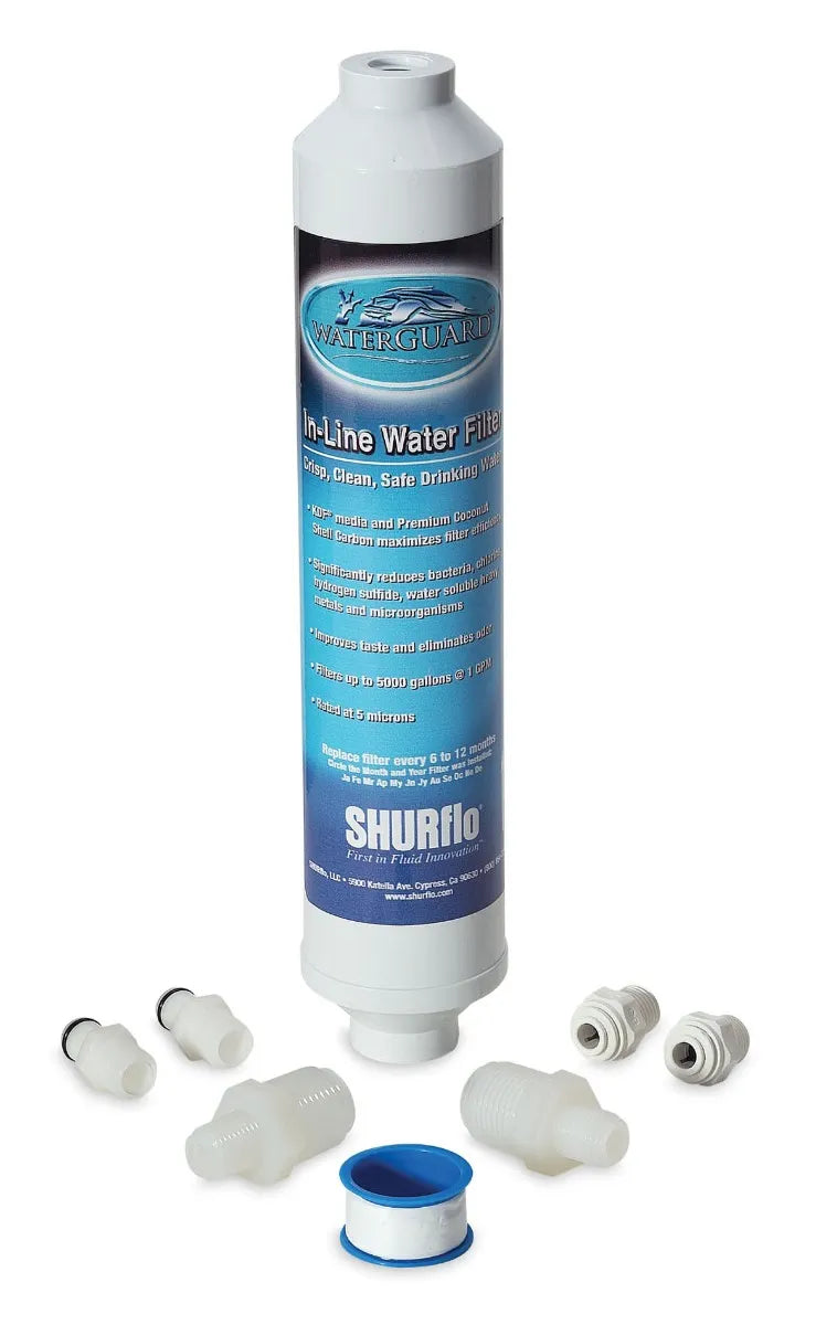 10ININLINE FILTER1/4IN NPTFEMALE PORTSGAC/KDF FITTING KIT