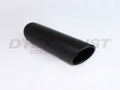 12IN ROLLED SLANT BLACK POWDER COATED EXHAUST TIP 2.50IN ID / 3.50IN OD