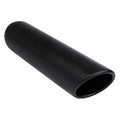 12IN ROLLED SLANT BLACK POWDER COATED EXHAUST TIP 2.50IN ID / 3.50IN OD
