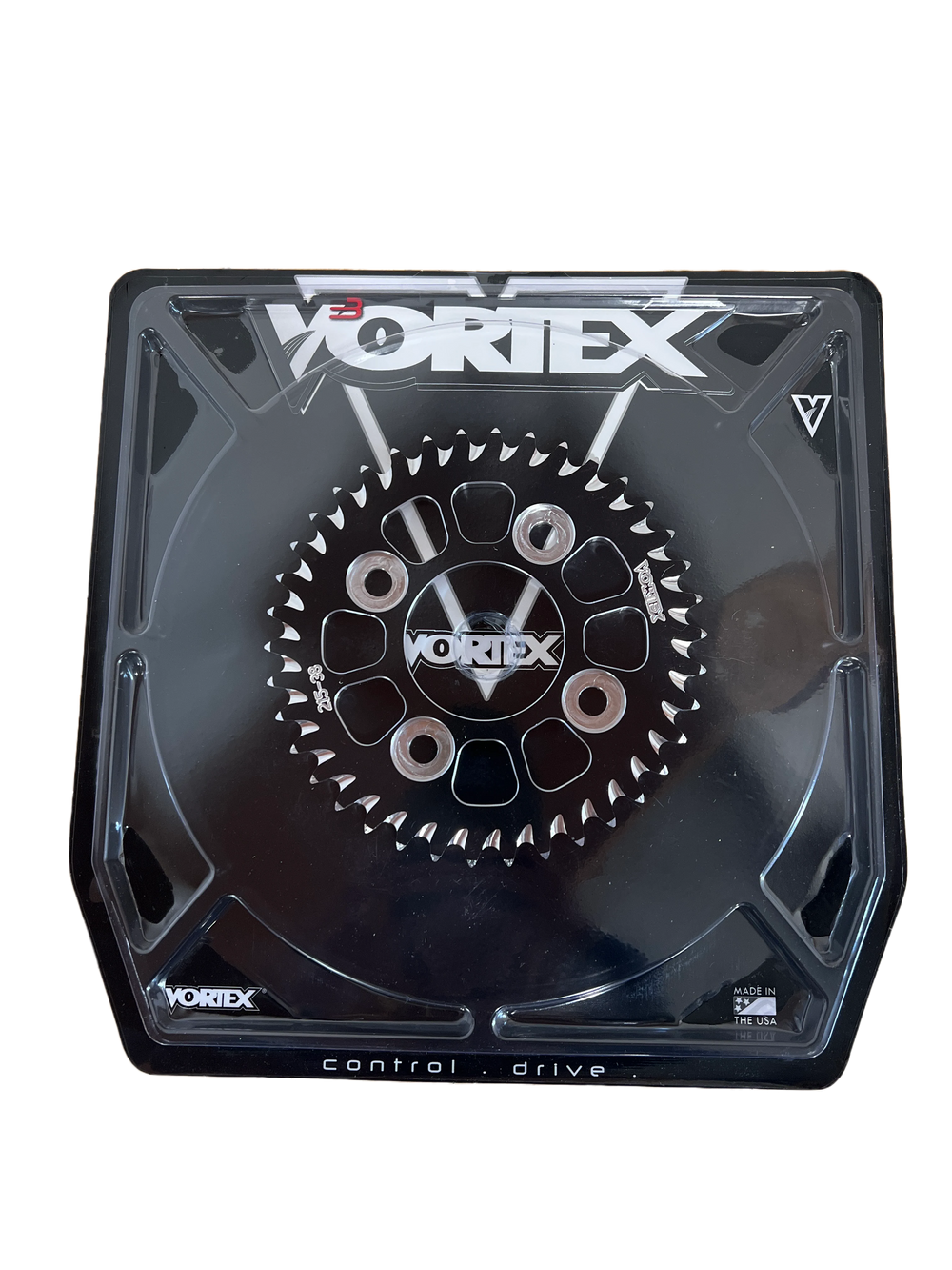 Vortex Racing Aluminum Rear Sprocket 420 34 Tooth- Black