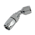 Fragola -8AN x 45 Degree Pro-Flow Hose End Chrome
