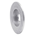 DFC 90-93 Mazda Miata Rear Right Drilled & Slotted Silver Brake Rotor