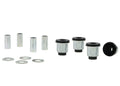 Control arm - upper bushing 4 Shell Bushings 4 Tubes 4 Washers Install Guide Grease