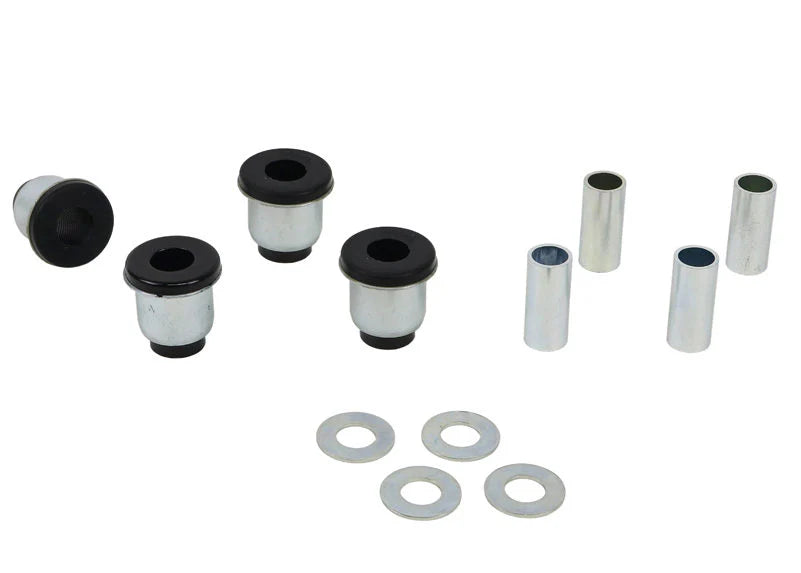 Control arm - upper bushing 4 Shell Bushings 4 Tubes 4 Washers Install Guide Grease