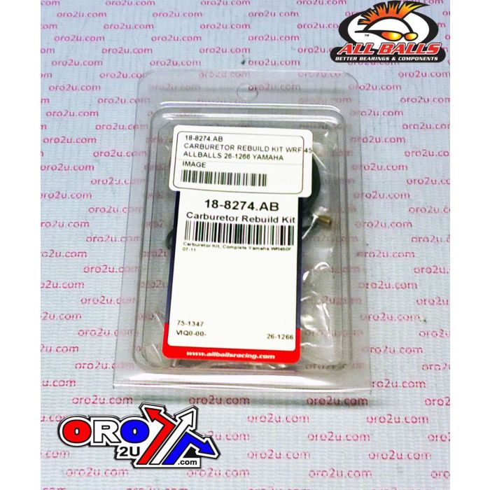 All Balls Racing 07-11 Yamaha WR450F Carburetor Rebuild Kit