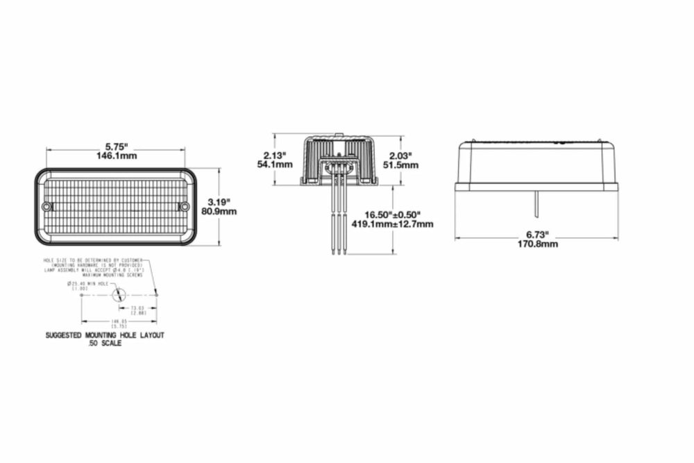 J.W. Speaker 12V ECE SAE LED Turn Signal Light 0341341