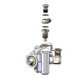 Steel Adapter Fitting - 5/8 Push-On Pwr Steering