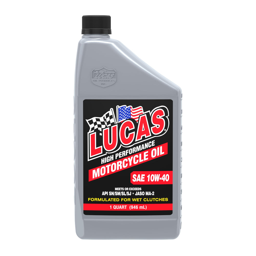 SAE 10W40 MOTORCYCLE OIL 1 QUART CASE OF 6