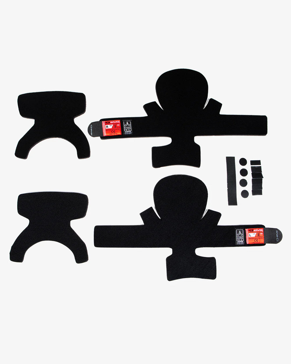 EVS Axis Liner Kit Pair (2 Liners/Velcro) Black - Small