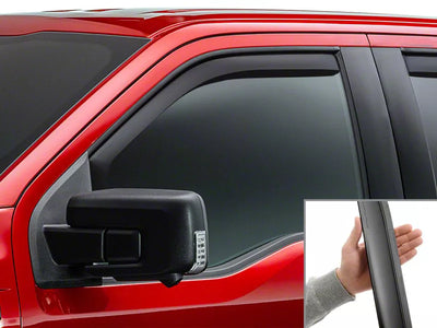 WeatherTech Matte Black Rear Side Window Deflectors Fits -20-21 Tundra - 81450IMB