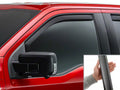 WeatherTech Matte Black Rear Side Window Deflectors Fits -20-21 Tundra - 81450IMB