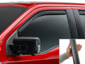 WeatherTech Matte Black Rear Side Window Deflectors Fits -20-21 Tundra - 83450IMB