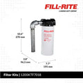 3/4 OUTLET PARTICULATE FILTER KIT INCL FILTER HEAD CANISTER 10 MICRON 3/4 X 5 GAL NIPPLE