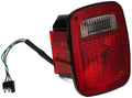 Tail Light Assembly Left Black Fits The Driver Side Of 81-83 CJ5 And 81-86 CJ7 / CJ8 Scrambler OMIX