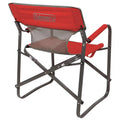 CHAIR STEEL DECK RED C004