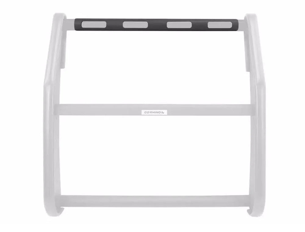 4LIGHT MASK PLATE(FEDERAL SIGNAL MPS600U)W/INTERSECTION BRACKETS STEEL TEXTURED BLACK
