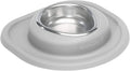 WeatherTech Pet Feeding System Single Low 8oz 1in. Stainless Bowl - Light Grey