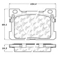 Centric 19-20 Genesis G90 Posi-Quiet Ceramic Rear Brake Pads w/ Shims