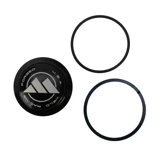 BILLET DUST CAP BLK W/ O-RING & SPI