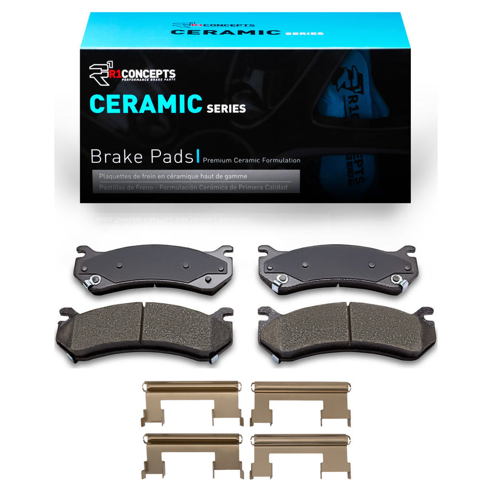 R1 1999-2013 Cadillac Escalade EXT Front/Rear R1 Ceramic Pads & Hardware Kit