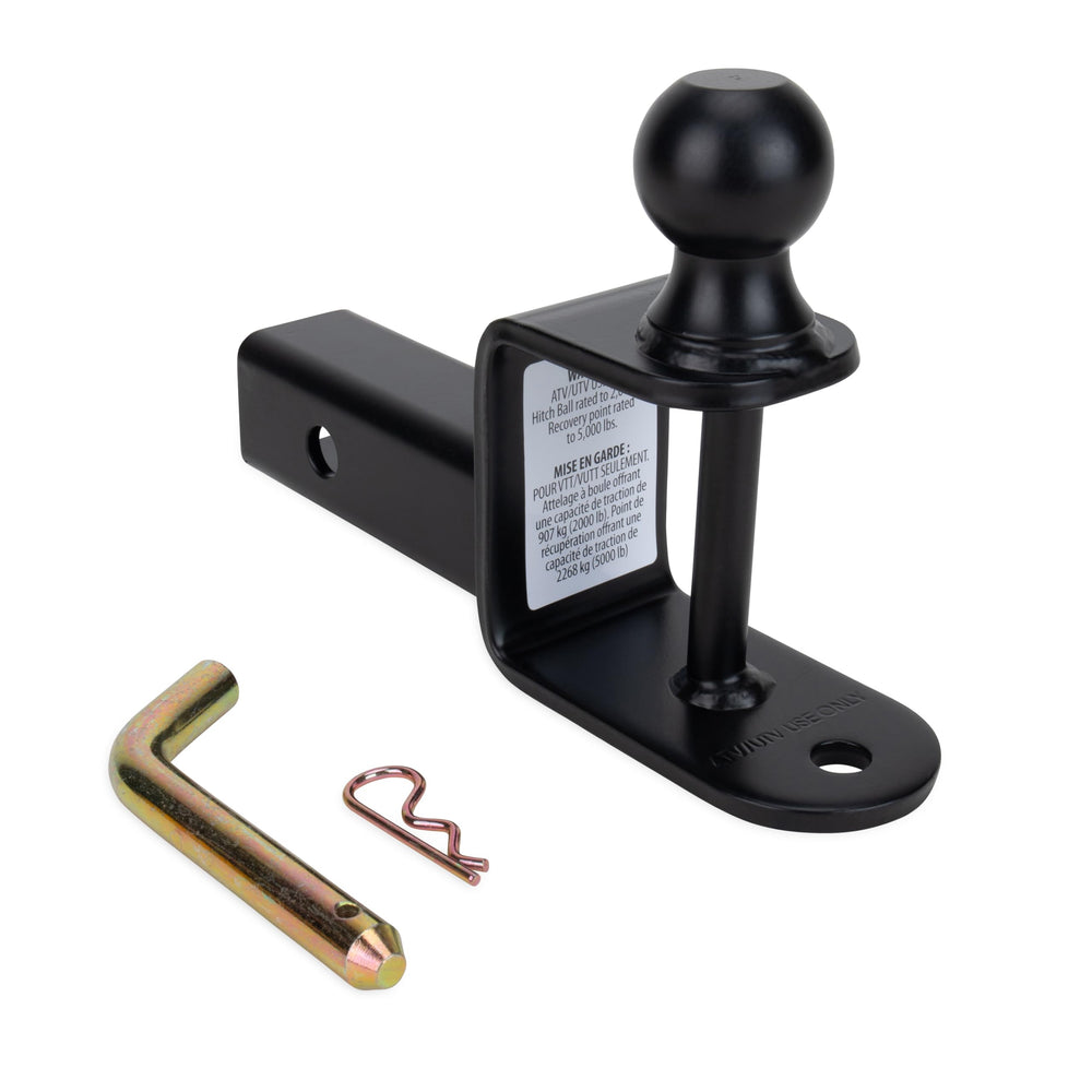 BLACK BOAR ATV/UTV BALLMOUNT 2IN BALL 2IN SHANK